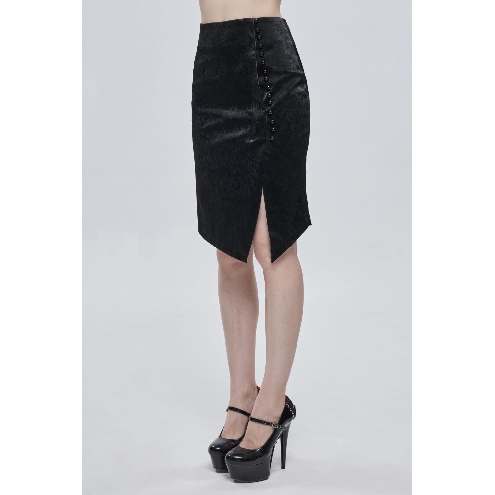 Devil Fashion - Night Creeps Jupe crayon - Noir